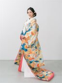 色打掛　瑞雲鳳の舞(水色) 