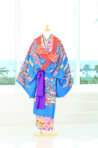 プラン内　琉装打掛ブルー