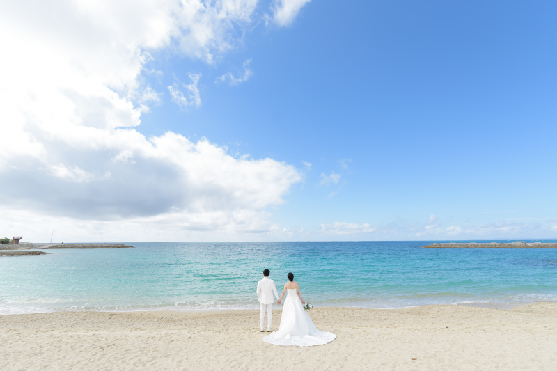 ビーチの広さを感じる1カット☆