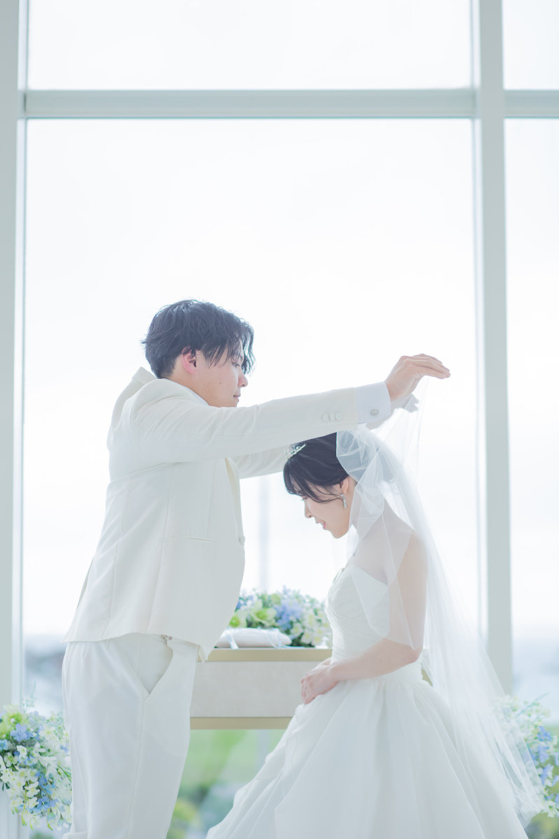 ベールアップ&誓いのキス