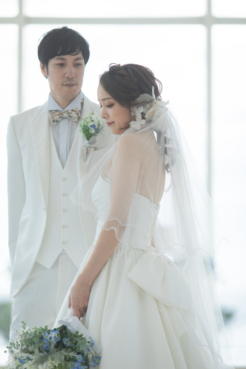 目線をはずして…