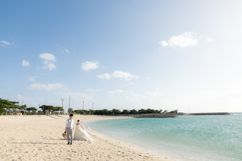 沖縄の海と空を感じながら...