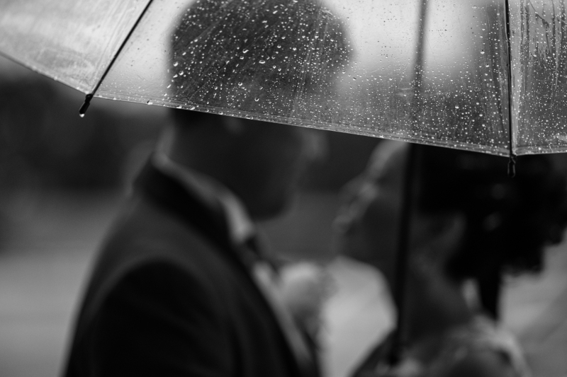 傘を使った雨ショット☂