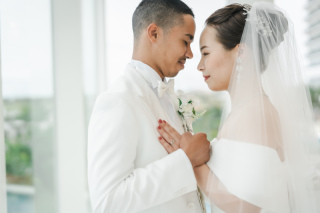 誓いあうおふたり♡