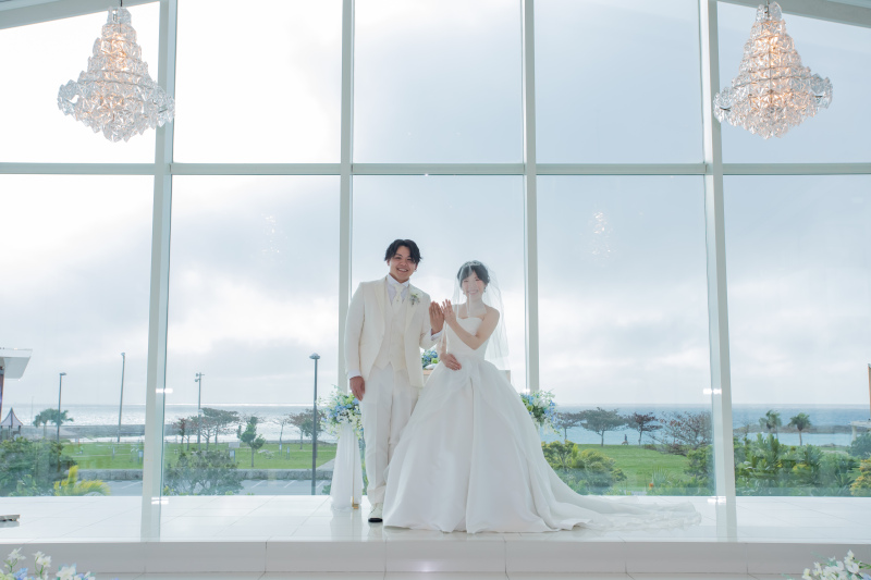 指輪の交換&披露