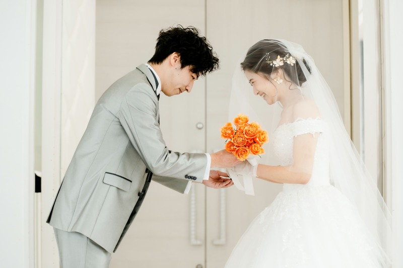 新郎様から新婦様へ…