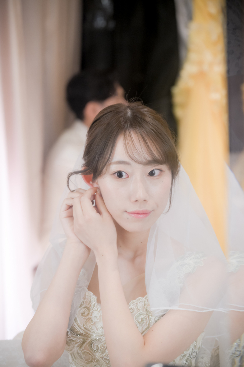 鏡越しに映る美しきお仕上がりショット