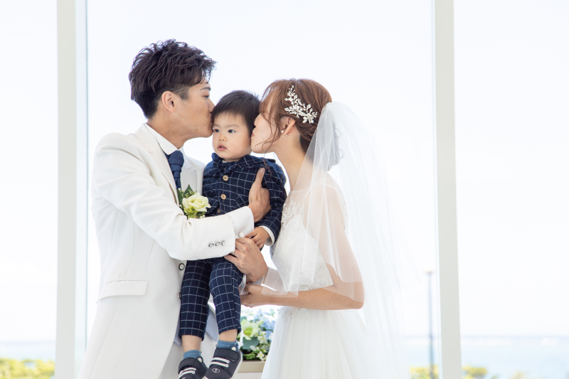 3人での誓いのキス♪