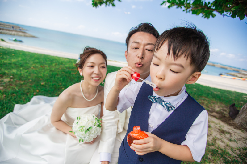 お子さまと一緒の撮影♪