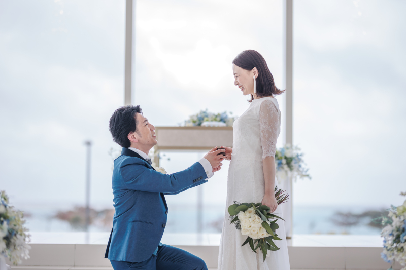 まるでプロポーズをしているよう♡