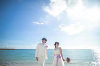 アイテムを使用して自分たちらしいフォトウエディングに＾＾