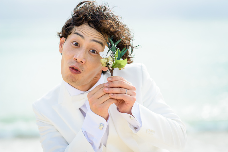 新郎様ひょっこり⁈＾＾