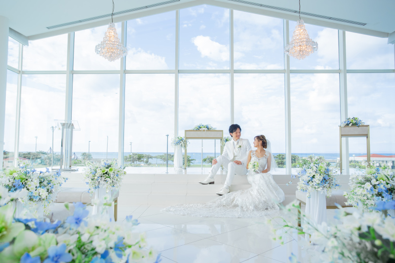 開放感のあるチャペル♪