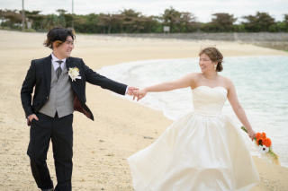 楽しくチャペル＆ビーチ撮影♪