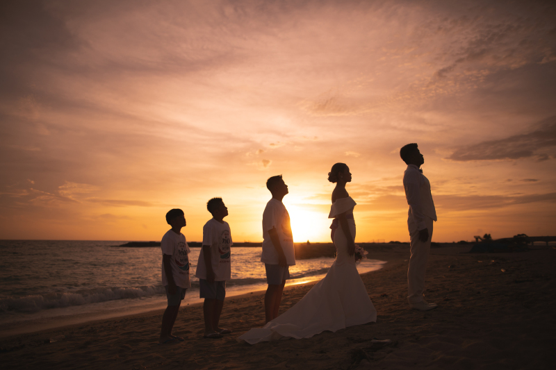 ご家族でサンセットビーチフォト♪