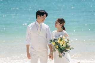 【チャペル＆ビーチフォト】ふたりきりの撮影♪