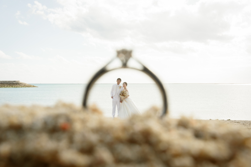 雲なんて吹っ飛ばせ～★キラキラ輝く海とおふたり♡