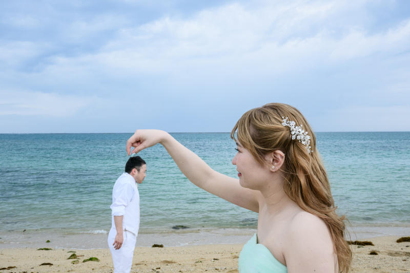 つままれる新郎さま♡