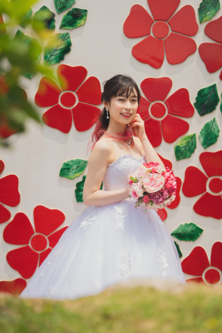 ウエディングドレスもカラードレスも着れちゃいます♪