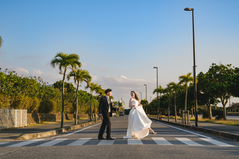 小さな結婚式 沖縄サザンビーチ店_ガーデンで撮影できる