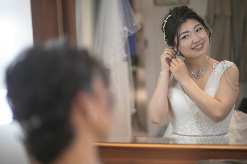 新婦様のヘアメイクはプラン内!