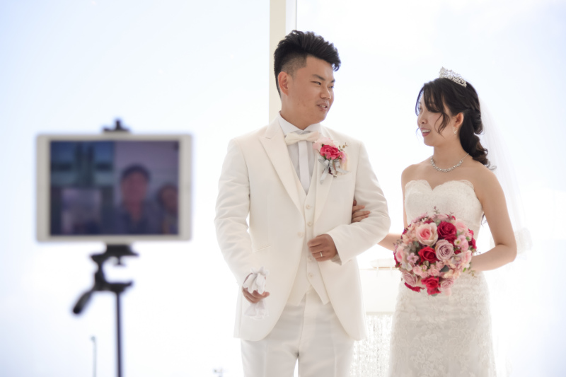 小さな結婚式　沖縄サザンビーチ店_自分のカメラでも撮影できる