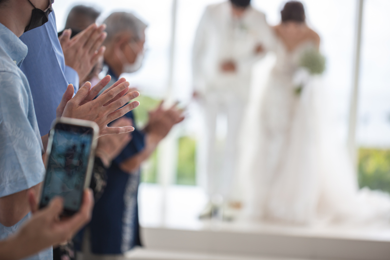 ゲスト様はお手持ちのカメラで撮影を