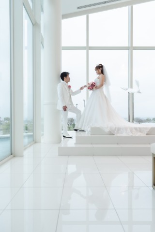 小さな結婚式　沖縄サザンビーチ店_チャペル撮影3(沖縄店)