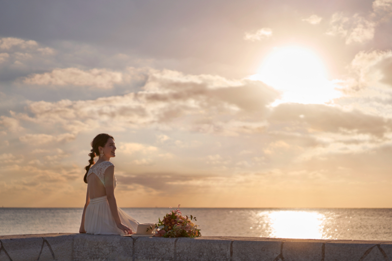 【来年2月までの撮影限定】洋装１着チャペル＆ビーチ撮影｜150カットデータ付き☆定価89,000円→59,000円