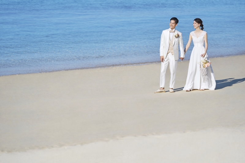 【結婚式付き！※期間限定※通常￥203,500→￥165,000】沖縄店　チャペル＆ビーチフォトプラン[280カットデータ付]