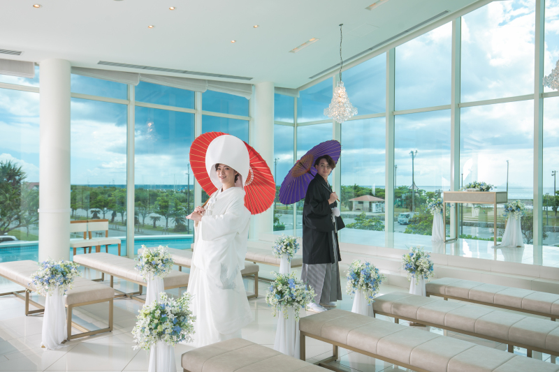 【和装＆洋装】チャペルフォトプラン[データ100カット＆アルバム込]★挙式風の写真も撮れちゃいます♪