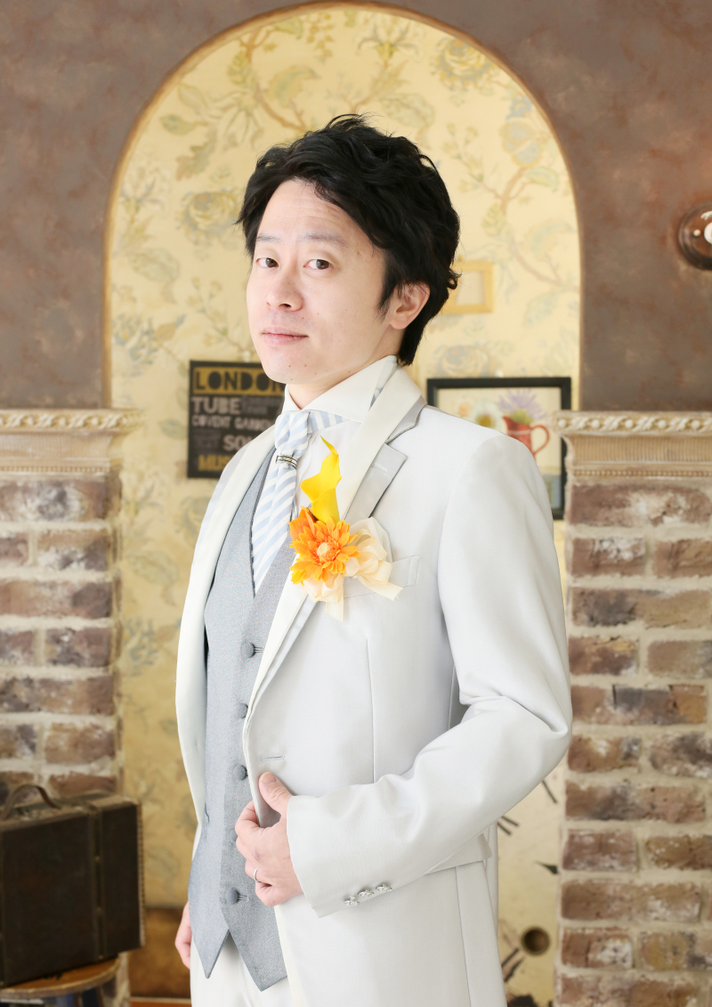 ご新郎様のお一人写し