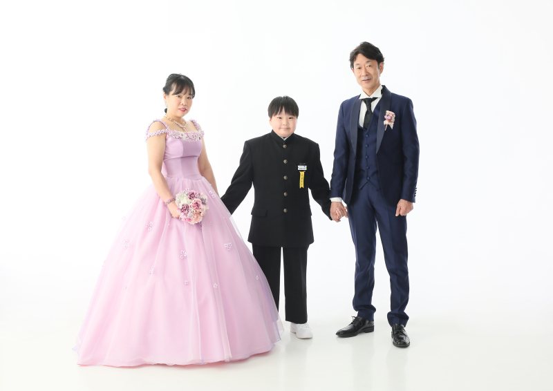 衣装を変えてのご家族写真