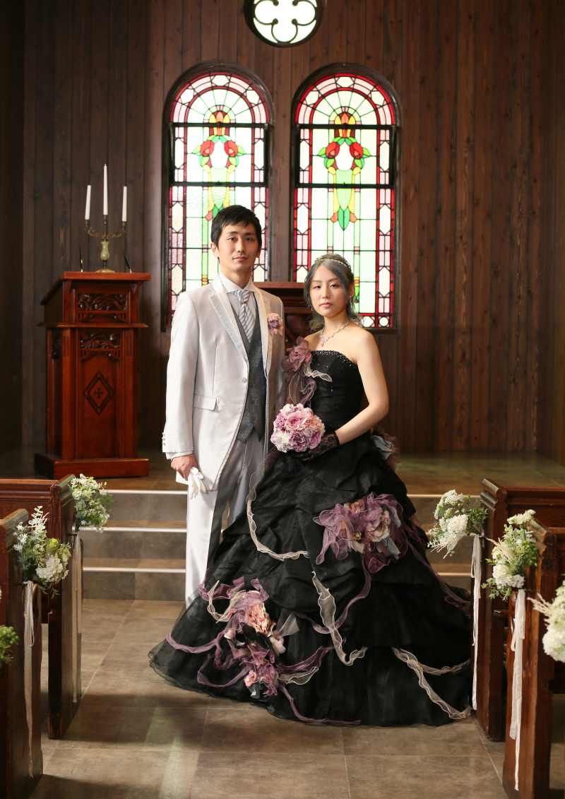 カクテルドレスでもチャペル撮影可能！