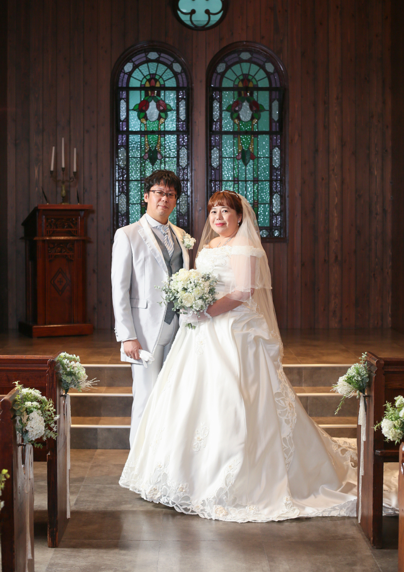 ステンドグラスと共に！