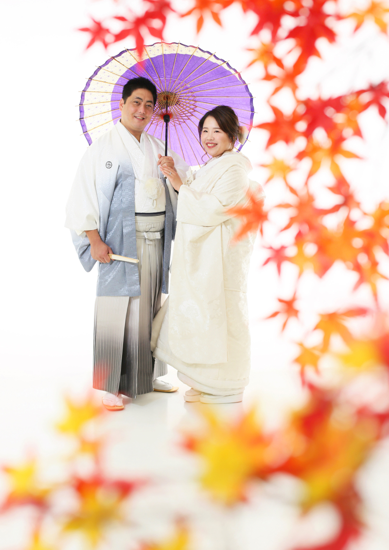 ひとつの和傘を支えあいながら・・・