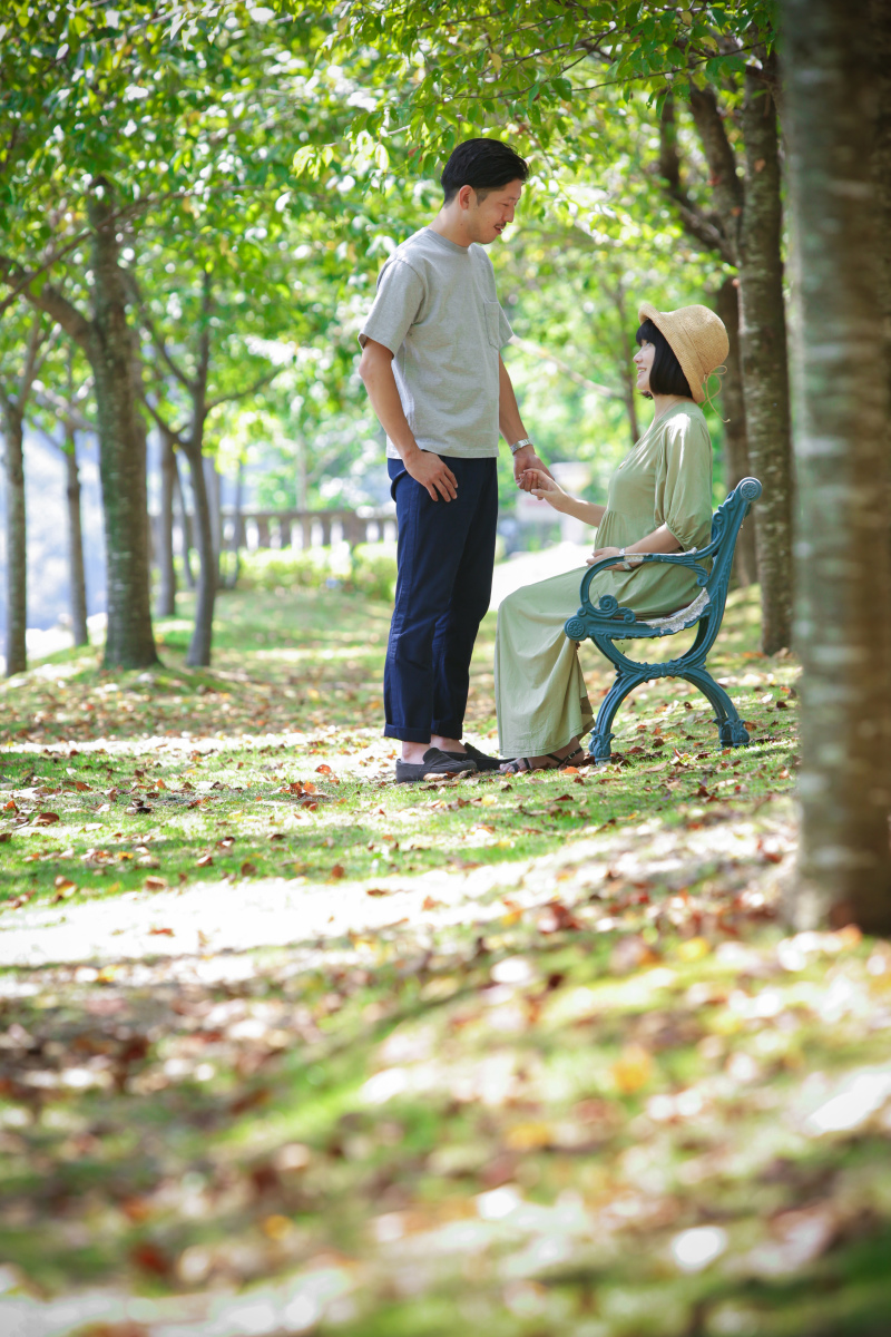 敷地内の並木道なのでお2人だけで撮影できます!