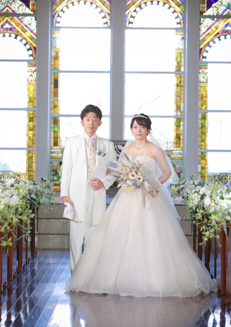 お持込みのブーケ・ブートニアで