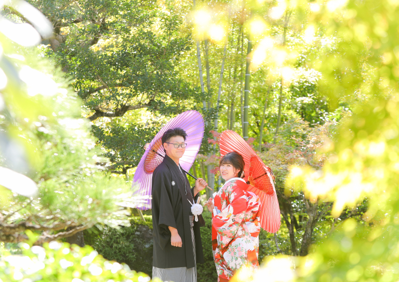 ご希望をいただいた傘持ちショット