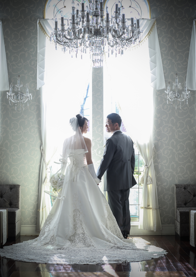 ここ、チャペルのロビーです。