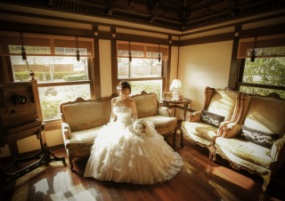 ソロウェディングフォト、流行ってます。