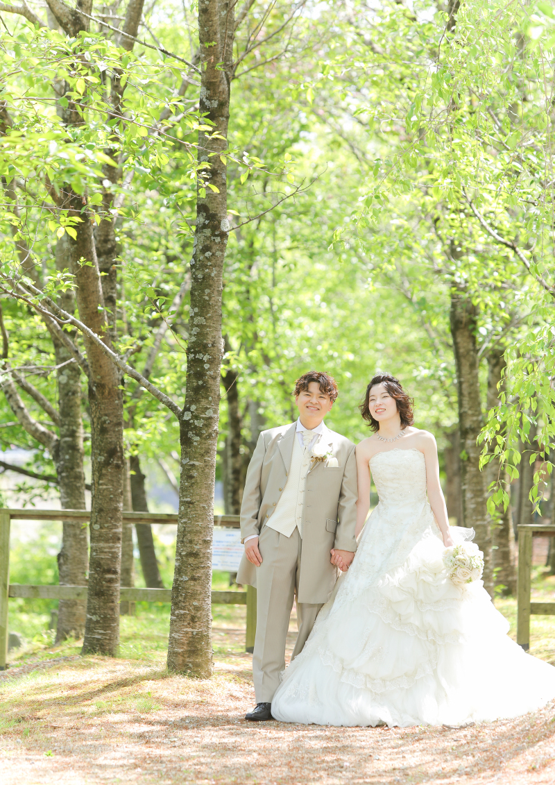 敷地内にある並木道で♪