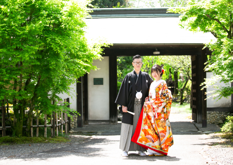 重要文化財・川上別荘の入り口で
