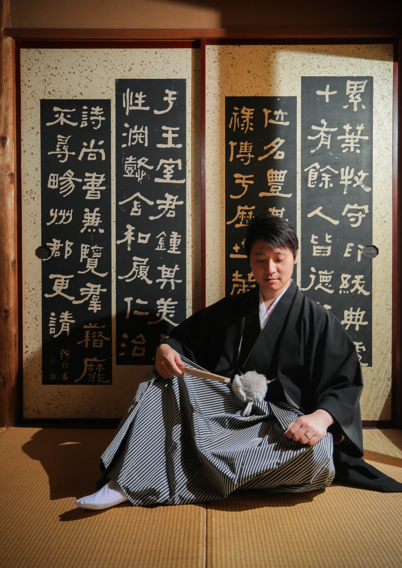 新郎さんのお一人写しはかっこよく!