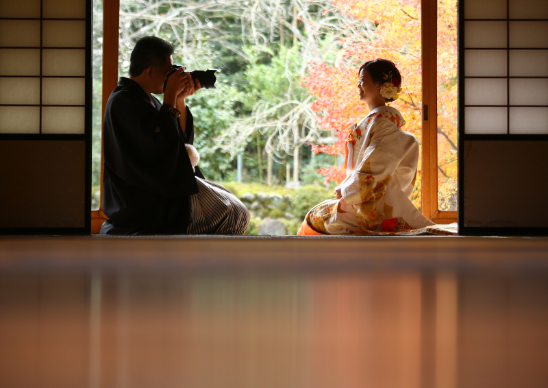 和装1着 お2人らしさあふれるお写真になりました♪
