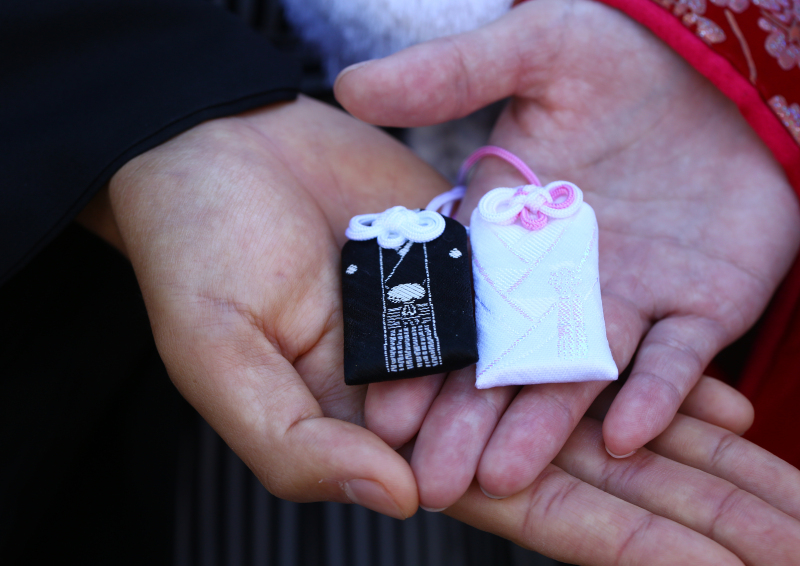 お持ち込みのお守りで