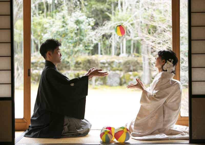 紙風船を使って