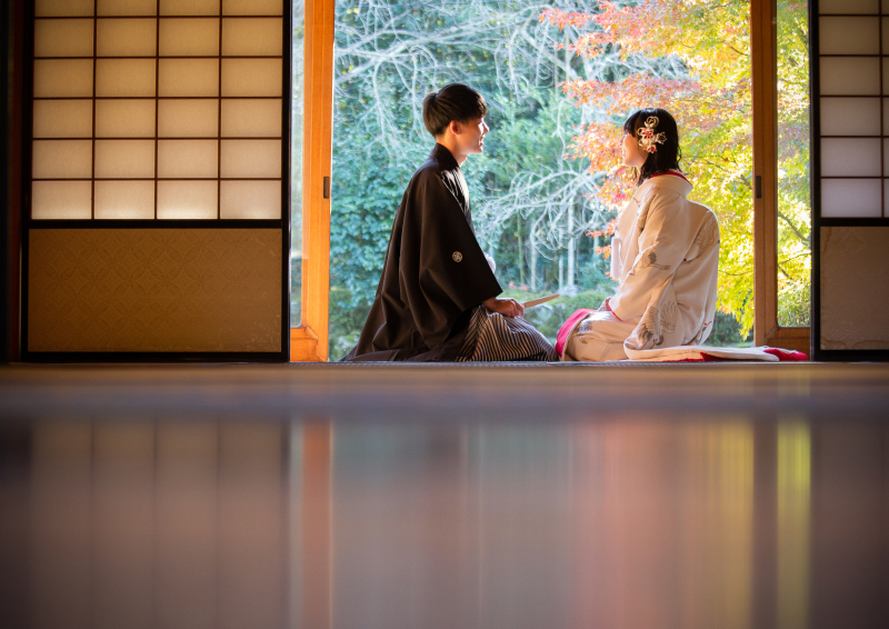 正座や立ち姿等かっちりのお写真の後は