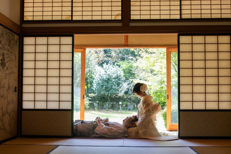 最後は膝枕ショット