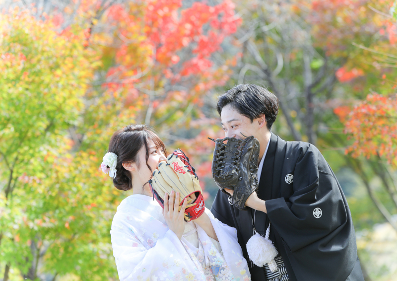 お持ち込みのグローブで